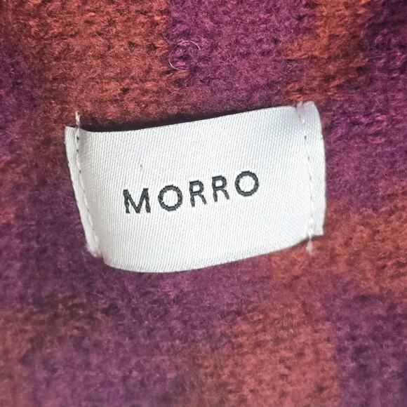 Athleta Morro Cheetah Leopard Animal Print Soft Plush Wrap Around Scarf Purple - Picture 4 of 8